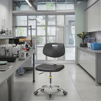 Chaise de laboratoire en plastique durable antistatique ESD J29, atelier sans poussière, rotation, école, entrepôt, industriel