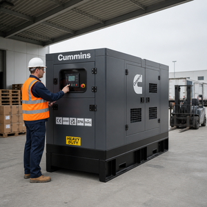 Prix limité : Groupe électrogène portable 50 kW 80 kVA pour moteur Cummins, diesel 40 kW 50 kVA, sur remorque, conception silencieuse, puissance nominale - Product Image 6