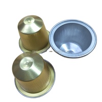 Capsules de café en aluminium vides de qualité alimentaire, personnalisées avec couvercle en aluminium pour l'emballage du café