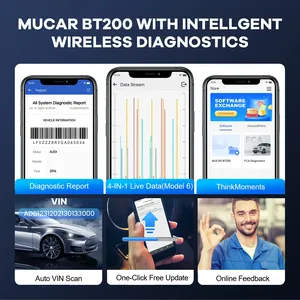 Mucar BT200 OBD2 Scanner cho xe đầy đủ hệ thống chẩn đoán miễn phí suốt đời cập nhật dầu SAS OBD2 xe đọc mã công cụ chẩn đoán - Product Image 4