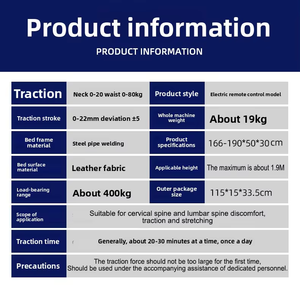 Tragbares Halswirbelsäulen- und Lendenwirbelsäulen-Traktionsbett für den Heimgebrauch, Haltungskorrektur bei Bandscheibenvorfall - Product Image 6