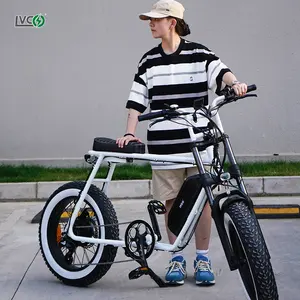 LVCOモペットユーノラウ自転車サロンファットタイヤインド製バッテリーeバイクファットタイヤ電動マウンテンバイク