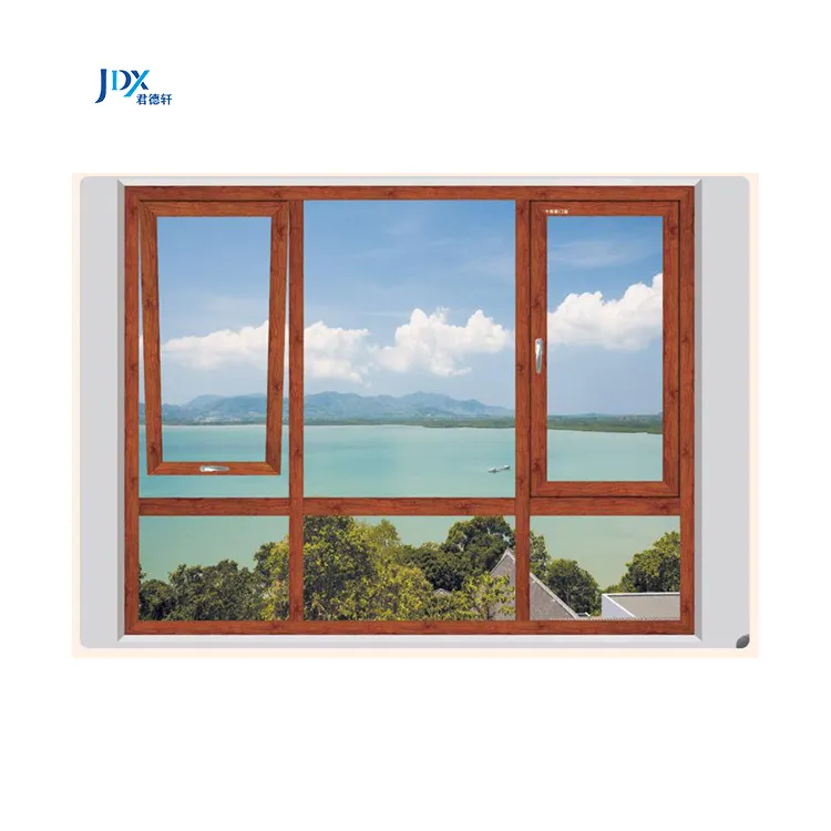 Untempered Glass Highly Permeable Mesh Screens Rocker Arm Awning Windows Aluminium Awning Windows with Screen