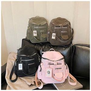 2026 New Style Unisex Oxford Material <b>Backpack</b> Light <b>Weight</b> High Quality Large Capacity Vintage Schoolbag Daypack Zipper - Product Image 1