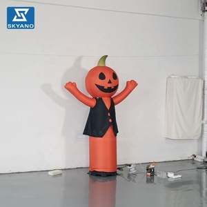 Personnage de citrouille gonflable dansante personnalisé, grand danseur gonflable de dessin animé pour la décoration festive extérieure des centres commerciaux à l'Halloween - Product Image 2