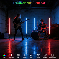 4 tubes LED RGBW rechargeables de 150 cm, 30 W, IP65, sans fil, DMX512, Art-Net, activés par le son, pour piste de danse, scène, mariage, événement, DJ