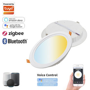 SD BrilliantGlow 9W-18W Adaptive Smart LED Empotrable Techo Downlight Ajustable CCT & Regulable Diseño de aluminio elegante - Product Image 1