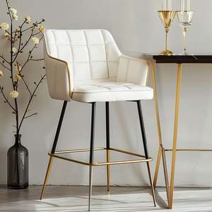 เก้าอี้สตูลบาร์โลหะหลายสีเก้าอี้เกาะในห้องครัวปรับแต่งได้ - Product Image 6