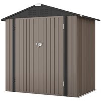 Abri de jardin en métal imperméable grande capacité pour outils de jardin