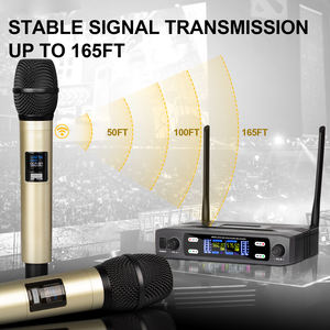 Nuevo Micrófono Inalámbrico Portátil Ligero Profesional DX2, Dinámico, Cardioide, de Mano, con Cancelación de Ruido para Karaoke - Product Image 3