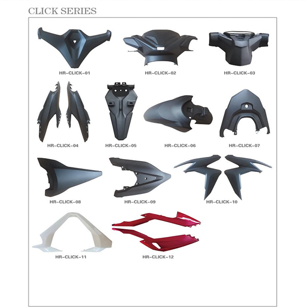 New Click Motorcycle Plastic Parts-Full Coverage 12-Month Warranty