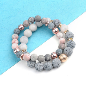 Yoga énergie <span class=keywords><strong>volcan</strong></span> <span class=keywords><strong>lave</strong></span> aromathérapie huile essentielle diffuseur pierre perle <span class=keywords><strong>Bracelet</strong></span> femme rose zèbre 6mm 8mm 10mm pierre <span class=keywords><strong>Bracelet</strong></span> - Product Image 2