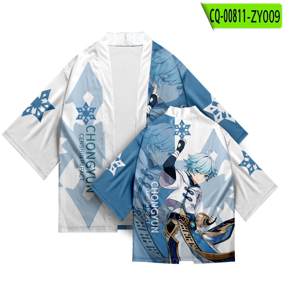 8.Kimono Women Men Shirt Costume