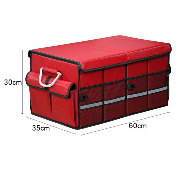 Оптовая продажа 1680D большой емкости многофункциональная дорожная сумка багажник автомобиля складная коробка для хранения Складная Автомобиль Организатором загрузки сумка