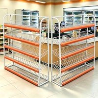 Caissier personnalisé pour magasin de détail Comptoir de caisse Chewing-gum à l'avant Biscuits Casse-croûte Bonbons Alimentaire Gondole en métal Étagère avec support