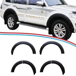 Extensions d'ailes noires avec garniture de bord pour carrosserie automobile TXR, accessoires extérieurs pour Mitsubishi Pajero V97 V93 2006- - Product Image 1