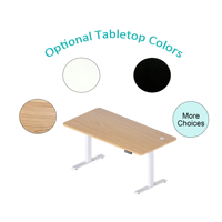 Bureau d'ordinateur Nerw à double moteur, réglable en hauteur, table de travail électrique pour le bureau à domicile