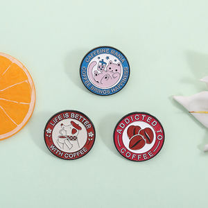 La vita è migliore con il caffè smalto Pin caffeina Mania caffè porta la felicità distintivo alla massa - Product Image 2