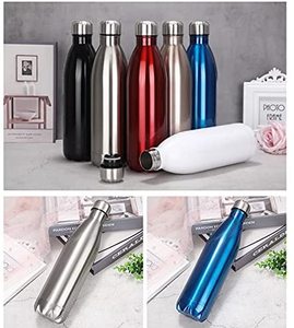 Il miglior regalo per la bottiglia di acqua sportiva in acciaio inossidabile isolata sottovuoto per il Fitness all'aperto bottiglia di acqua a forma di Cola a doppia parete a tenuta stagna - Product Image 2
