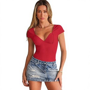 Women's Backless Going Out <b>Top</b> Fitted Cap Sleeve Open Back Baby Tee <b>Y2K</b> Streetwear Trendy Women T Shirt OEM Custom Logo - Product Image 5