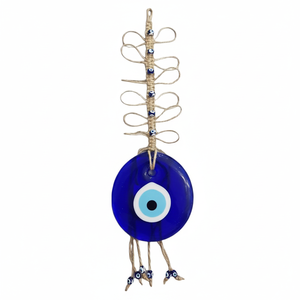 Macrame Evil Eye Ornament (35x10cm) Accessoire de décoration d'intérieur élégant - Product Image 2
