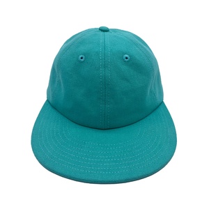 Casquette de baseball à profil bas, non structurée, à 6 panneaux, en coton recyclé écologique et durable, brodée, avec visière plate, vente en gros - Product Image 2