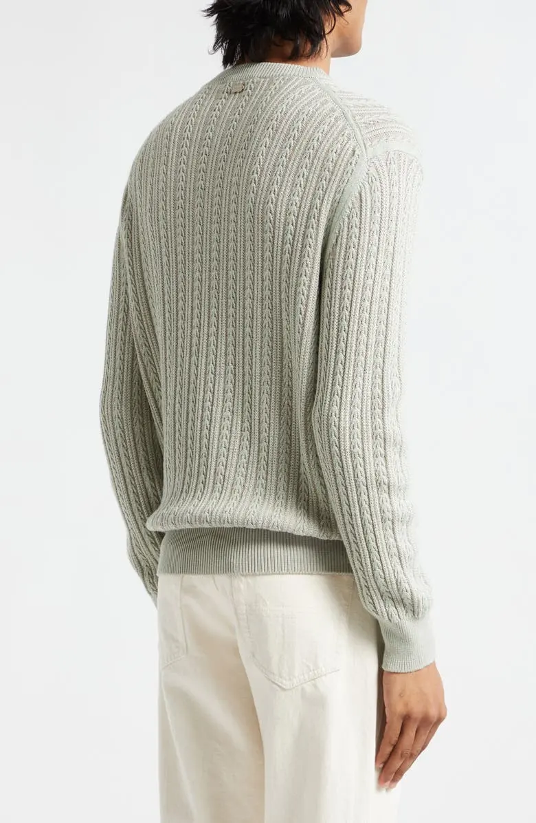 אופנה מותאמת אישית סוודר סרוג מזדמן כבל סרוג סוודר צוואר כותנה סוודר עיצוב גברים