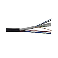 Cable de Red Ethernet CAT6 para Exteriores, Rollo de 305 m (1000 pies), UTP con Cable de Alimentación, 4 Pares, 23 AWG 24 AWG, Cobre, CAT6+2c
