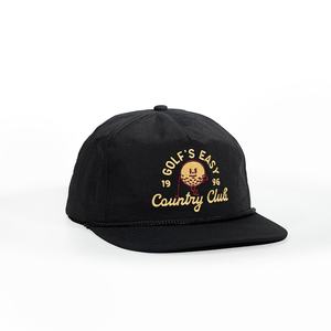 Gorras de Béisbol Deportivas OEM de 5 Paneles con Visera Plana, Cierre a Presión y Bordado de Nailon, Gorras con Logotipo Personalizado - Product Image 4