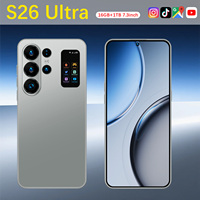 S26 Ultra 5G Smartphone Android 15 7,3 Zoll 120Hz LCD 16GB RAM 1TB ROM 108MP Rückkamera 72MP Frontkamera 8000mAh Dual SIM Entsperrt