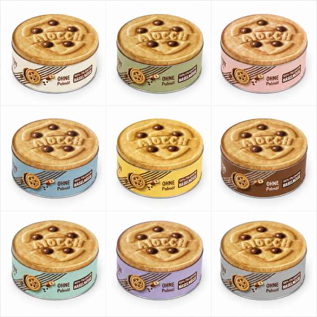 Custom Printing Small Round Biscuit Tin Can Empty Cookie Metal Container Food Safe Bakery Dessert Storage Tinplate Can Wholesale