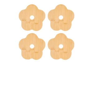 Bamboo <b>Heat</b> Insulating Mat Novelty Shape Flower Pattern Eco Friendly Kitchen Placemat Bowl Plate Mat Anti Scalding Casserole Pad - Product Image 5