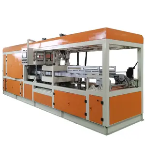 Used thermo vaccum forming machine plastic tray thermoforming ps fast food box making