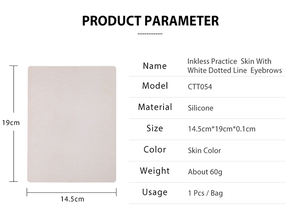 Wenshen YDPMU Diseños de cejas en forma europea Microblading Practice Skin para tatuajes cosméticos - Product Image 6