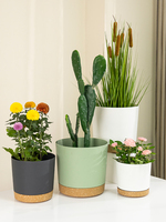 Pots à fleurs auto-arrosants en plastique, parfaits pour les plantes d'intérieur et d'extérieur