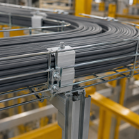 LINSHENG Cable Tray Horizontal Elbow 90 Derajat 300x100 HDG untuk Pengalihan Kabel di Sudut Bangunan