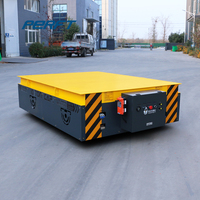 Chariot de transfert électrique sans rail à pneus en caoutchouc pour la manutention de bobines d'acier et de moules en entrepôt