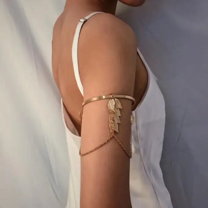 Boho Hình Học Lá Tua Chuỗi Vòng Tay Charm Pha Lê Hand Chain Cuff Mở Bangles Cho Thời Trang Phụ Kiện Trang Sức Phụ Nữ