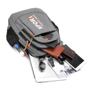 Sport Fashion Sport <b>Backpack</b> Large Capacity Unisex Casual Sports <b>Backpack</b> With Computer Compartment <b>Lightweight</b> Breathable - Product Image 3