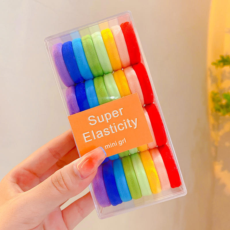 แหวนผ้าขนหนู2สีรุ้ง