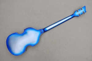 Bajo Eléctrico Flyoung Metal Blue Sunburst de 4 Cuerdas, Bajo de Cuerpo Semi-hueco - Product Image 5