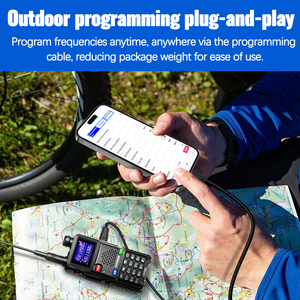Câble de programmation pour talkie-walkie ABBREE, compatible avec l'application téléphonique, compatible avec Baofeng UV-5R 5RM K5 PLUS UV-21R UV-32 UV-5R MINI - Product Image 3