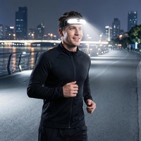 Wiederaufladbare LED-Stirnlampe 230° Weitwinkel 500 Lumen Tragbar G9-Basis IP55 für Camping Wandern Outdoor-Nutzung