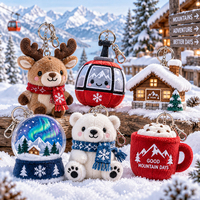 Porte-clés en peluche d'hiver personnalisés en gros |   Souvenirs de stations de ski pour les magasins de montagne, les hôtels et les boutiques de cadeaux de vacances