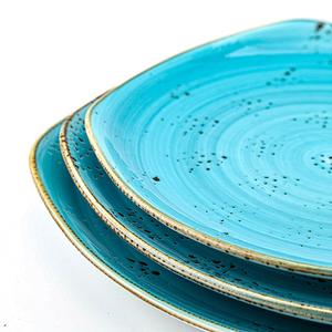 Ensembles de vaisselle en porcelaine de style nordique espagnol sans bords cassés, logo personnalisé, assiette en céramique de restaurant pour hôtel en stock - Product Image 4