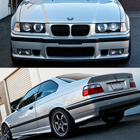 Kit carrosserie CheWang pour BMW E36, mise à niveau vers kit carrosserie M3, pare-chocs arrière, jupes latérales, calandre (modèles 92-99)