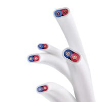 Yuehua 2*1,5 Stromkabel RVVB PVC Litzenkabel mit Kupferkern IP20 Flaches Luftkabel mit weißer Stoffummantelung für den Außenbereich