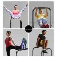 Station de dips multifonctionnelle réglable pour exercices de gym, support de pompes, barres parallèles, barres de traction, supports de dips pour fitness