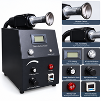 Machine d'activation de surface par plasma atmosphérique 1000-1200W 220V 40-60kHz à pont numérique complet avec pistolet de pulvérisation rotatif