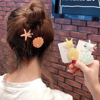 YI YHJ Gros Accessoires De Cheveux Pour Filles Femmes Shell Étoile De Mer Bec De Canard Clips Pince À Cheveux Ensemble Épingle À Cheveux Frange Clip Latéral